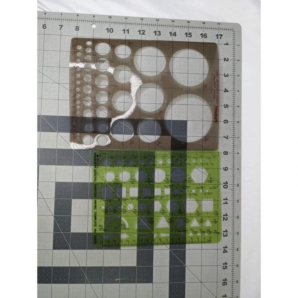 Pickett‎ Inking Template 10331 Circle 12041 Lot of 2